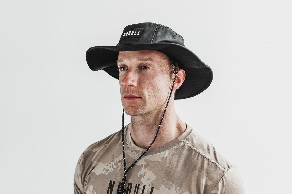 Nobull Boonie Men's Hats Black | Australia (LA8325)